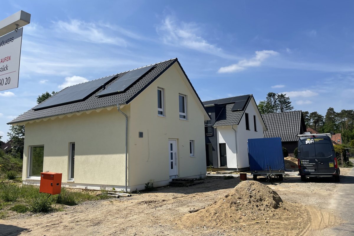 Photovoltaikanlage in Buchholz (Aller) auf Satteldach