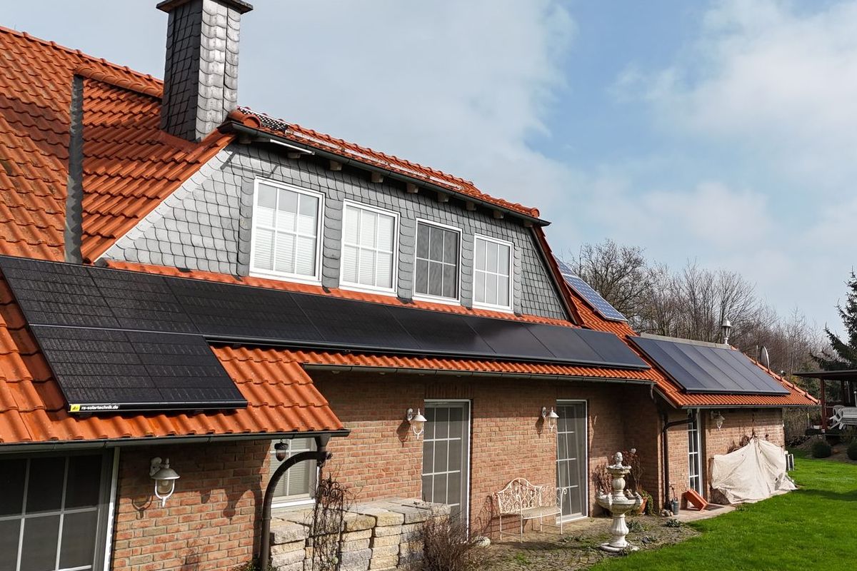Photovoltaikanlage in Minden auf Satteldach